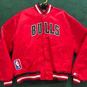 1990s Chicago Bulls - NBA Authentics by Starter Satin Jacket - Vintage.